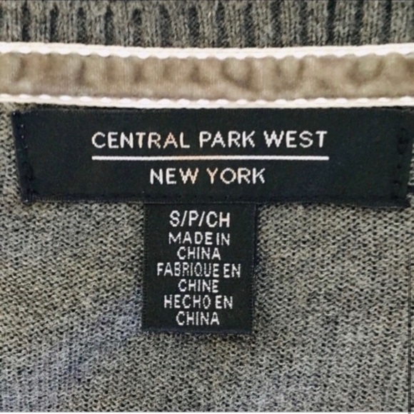 Central Park West Sequined Cardigan Gray Size S - Picture 6 of 8